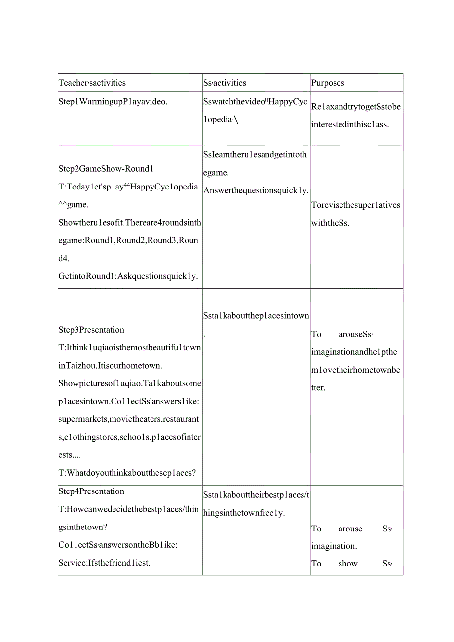 人教版八年级上册Unit4SectionB3a—Self check教案表格式.docx_第2页