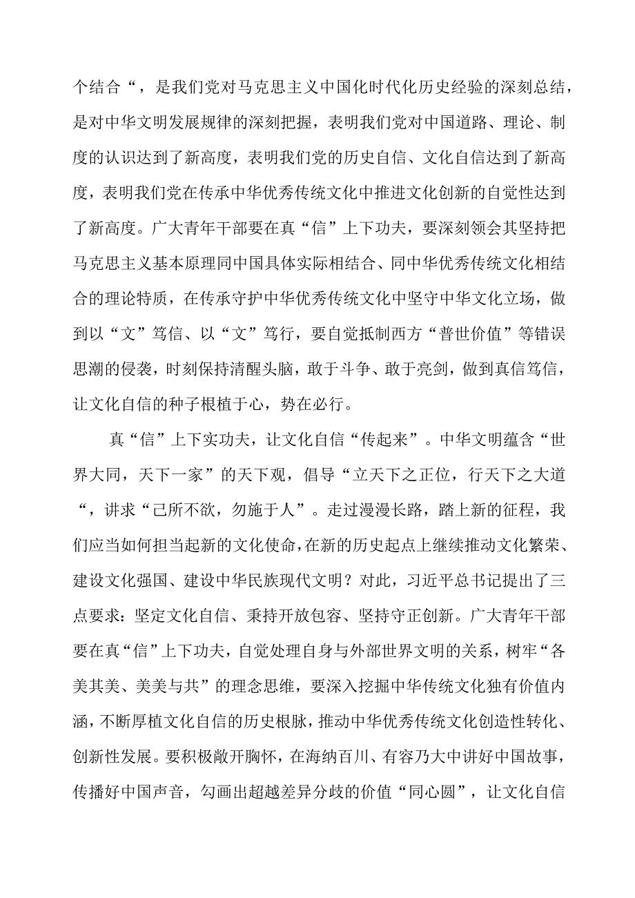 关于文化传承发展专题党课系列学习感悟.docx_第2页