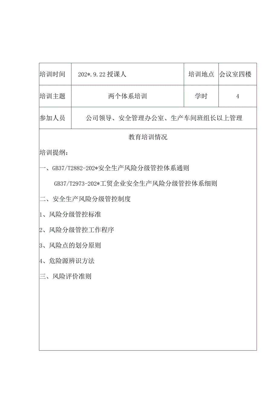 公司两体系培训记录.docx_第2页