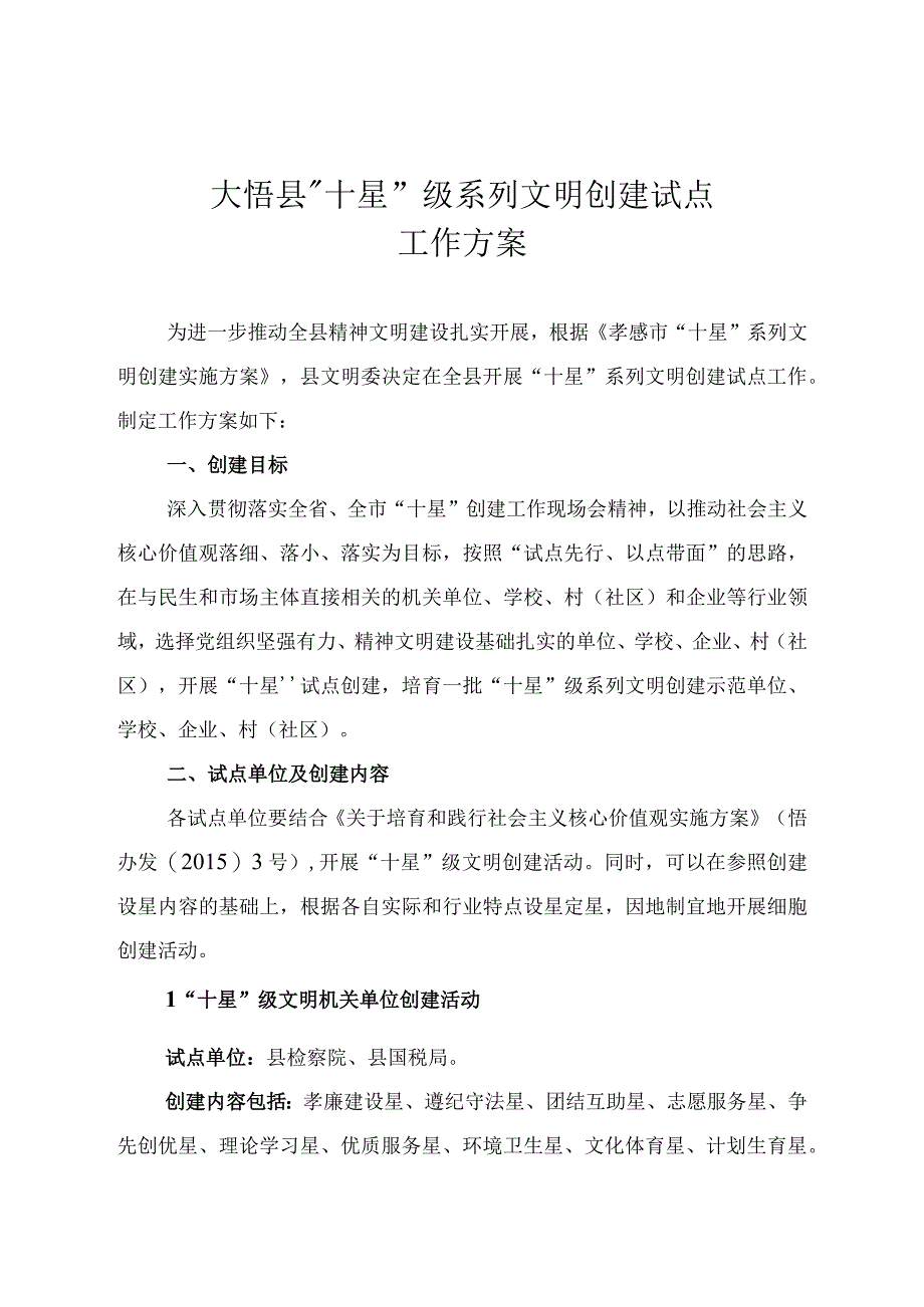 县十星级系列文明创建试点工作方案》的通知.docx_第2页