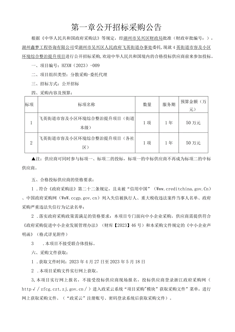 市容及小区环境综合整治提升项目招标文件.docx_第3页