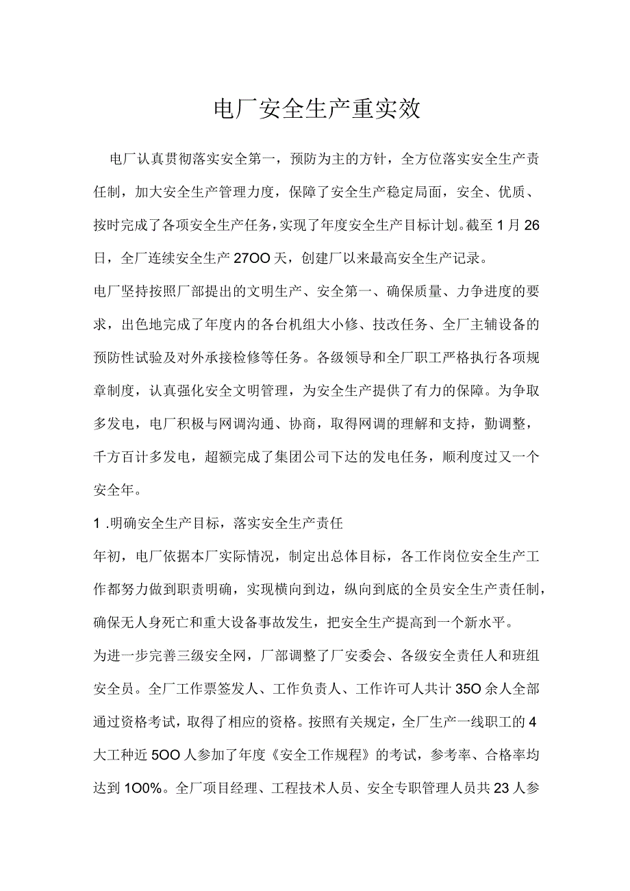 电厂安全生产重实效模板范本.docx_第1页