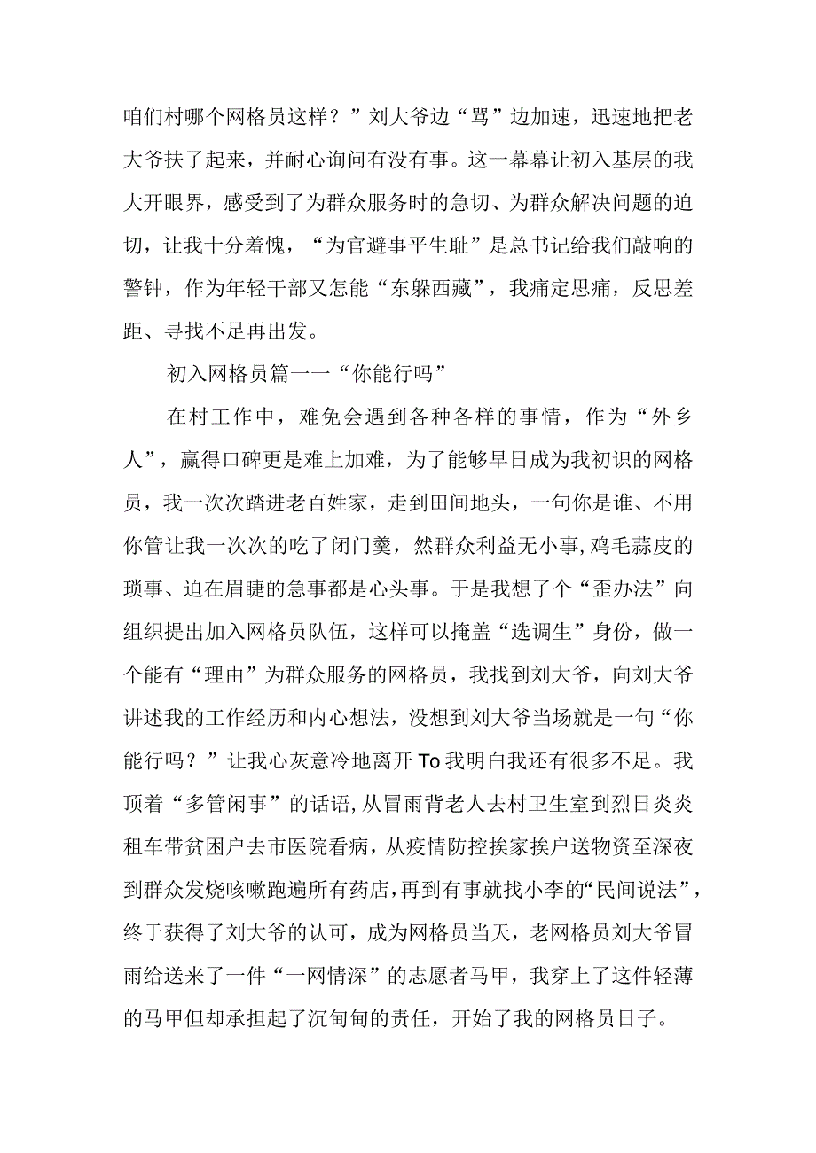 持续打造一网情深网格员志愿服务工程工作总结.docx_第2页