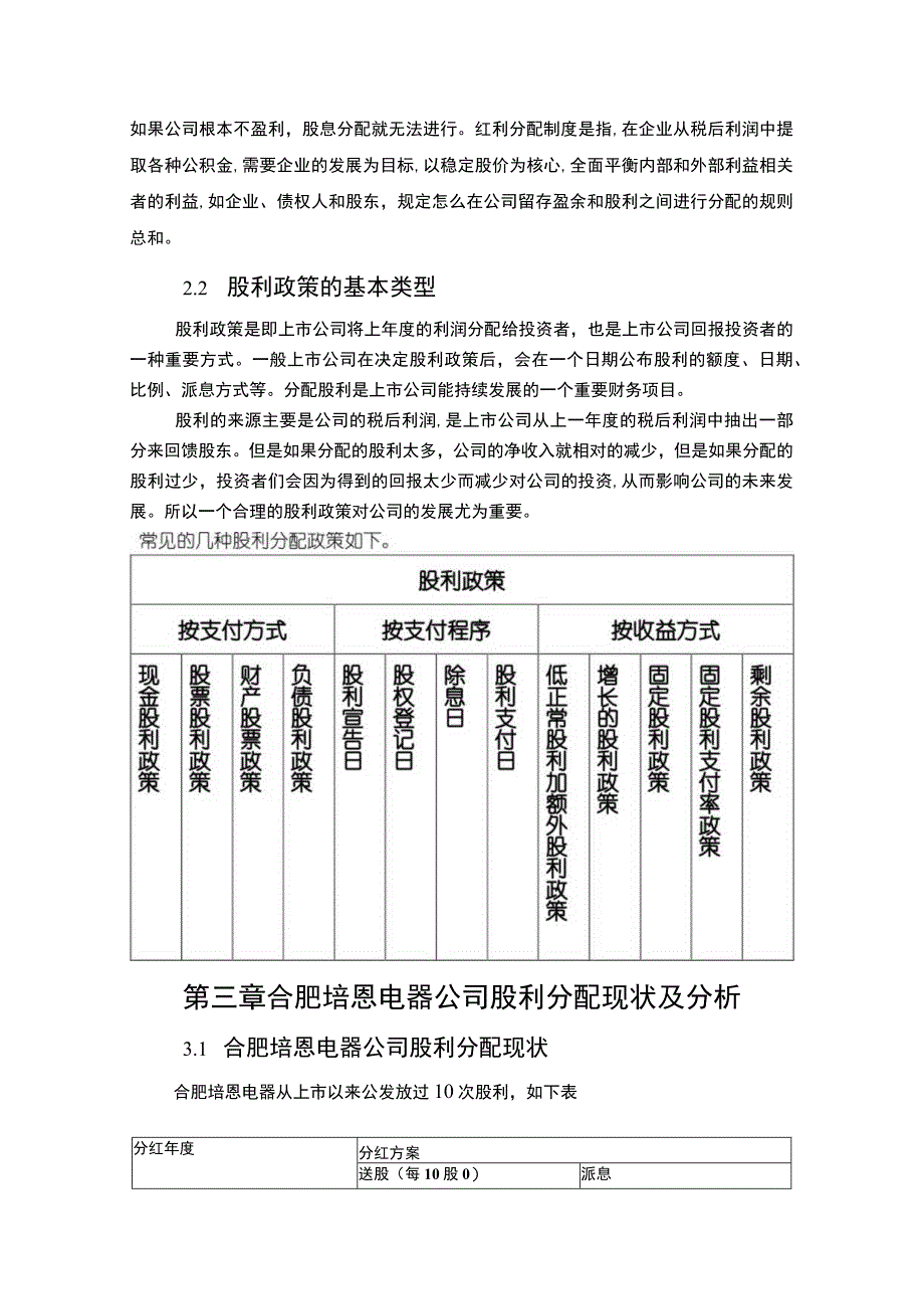 2023上市企业股利政策变化及效果分析案例：以合肥培恩电器为例.docx_第2页