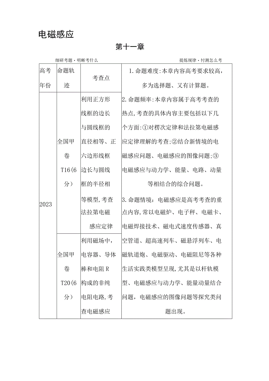 2024届一轮复习新人教版 第十一章第1讲 电磁感应现象 楞次定律 学案.docx_第1页