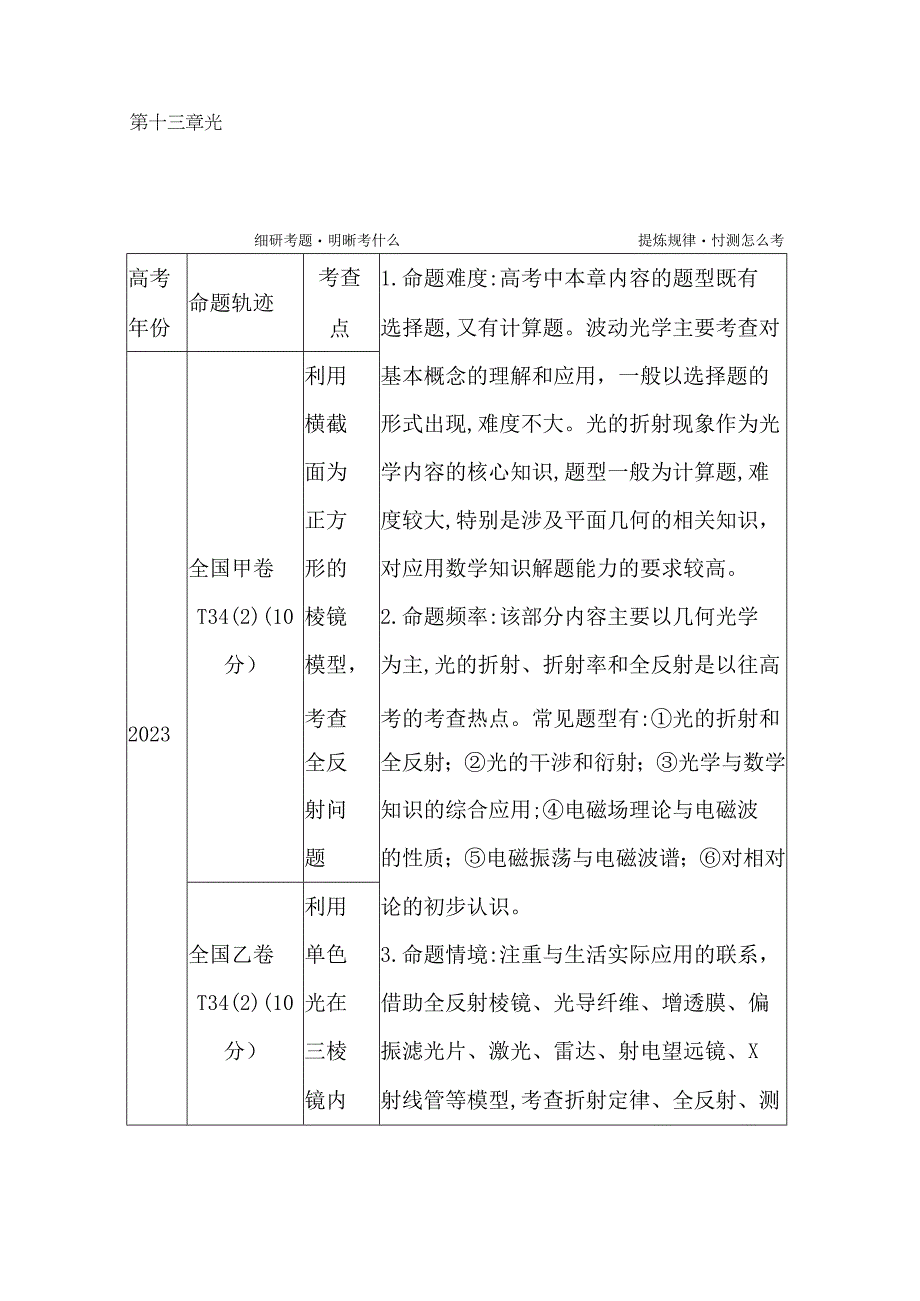 2024届一轮复习新人教版 第十三章第1讲 光的折射 全反射 学案.docx_第1页