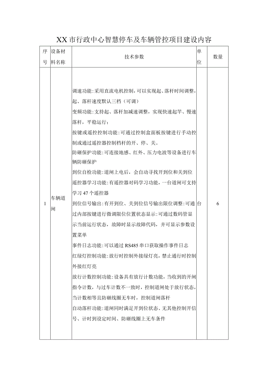 XX市行政中心智慧停车及车辆管控项目建设内容.docx_第1页