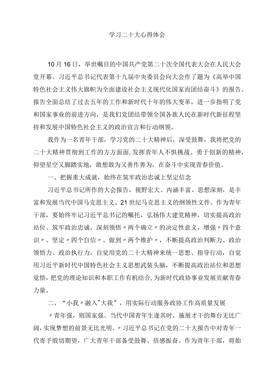 二十大心得体会精选四篇样例.docx_第3页