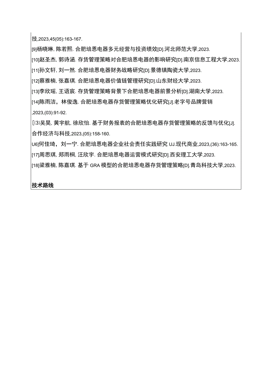 2023《合肥培恩电器企业存货管理中存在的问题及对策》论文任务书.docx_第3页