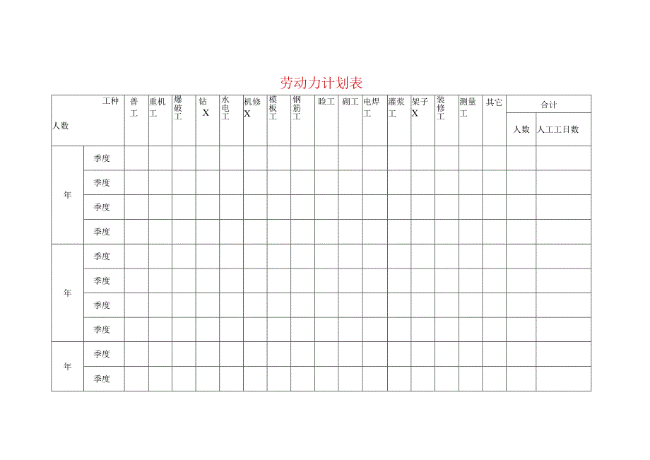 劳动力计划表.docx_第1页