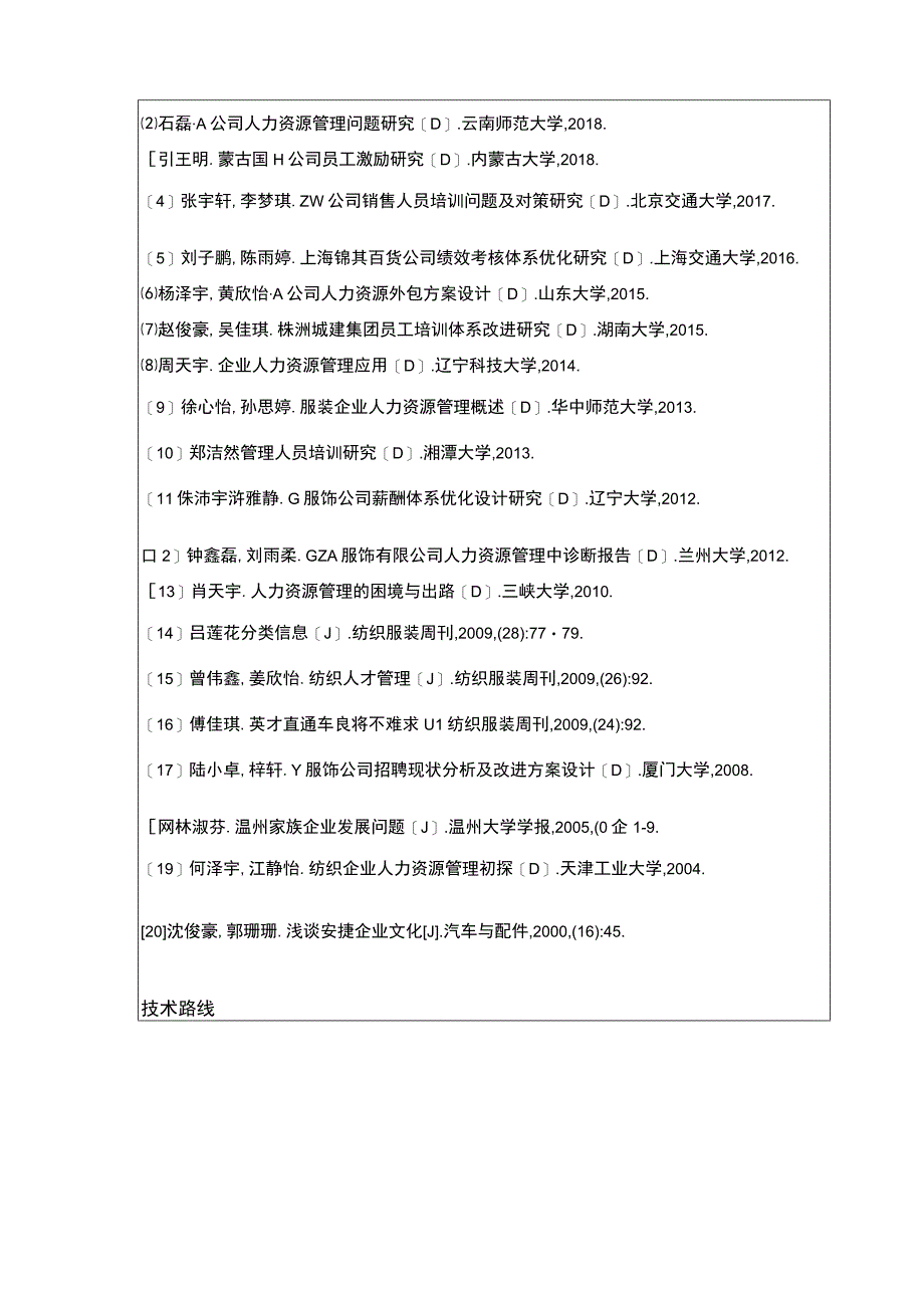 吉林俊豪服饰公司人力资源管理案例分析开题报告.docx_第3页