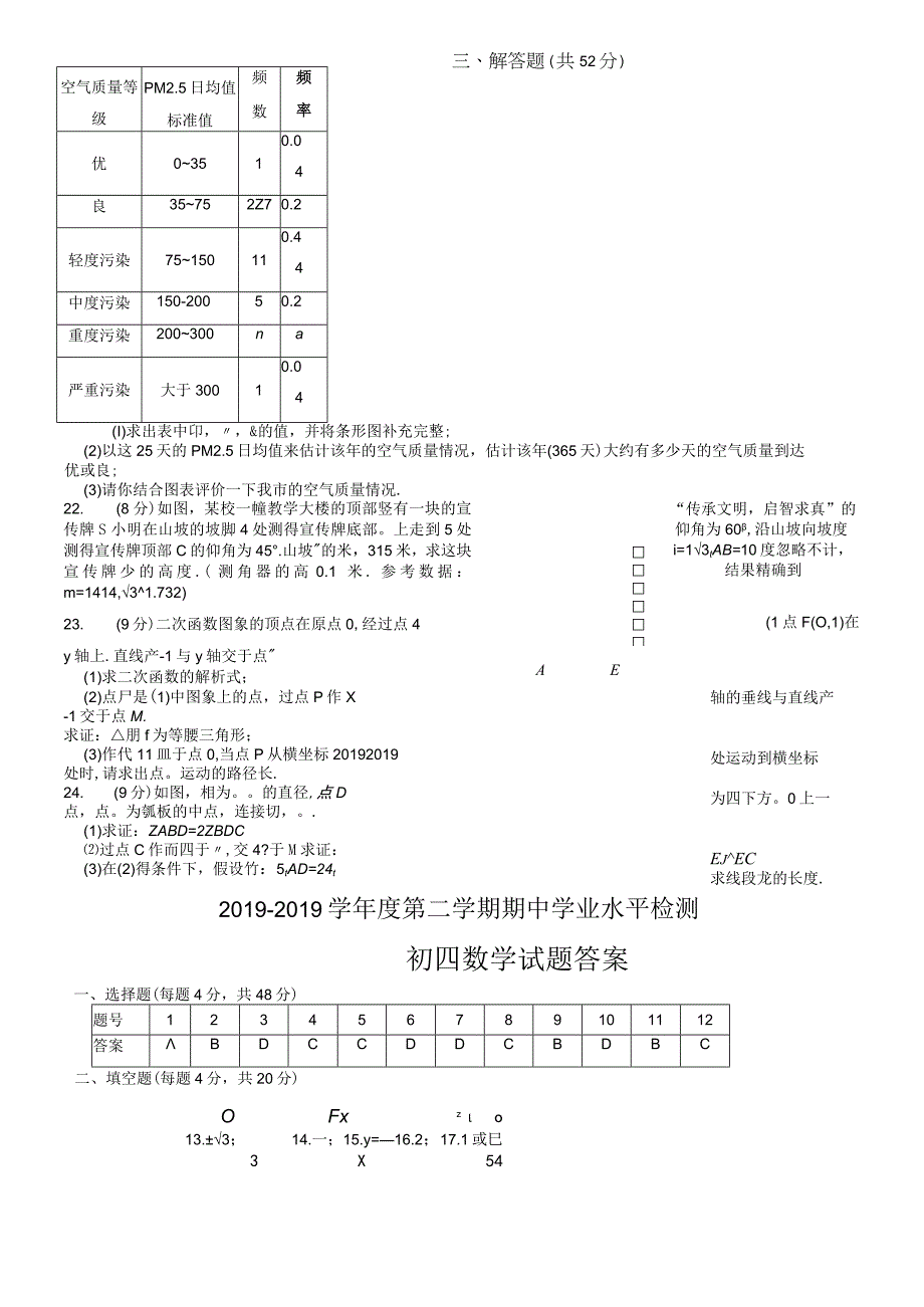 度淄博市博山区九年级第二学期期末学业水平检测.docx_第3页