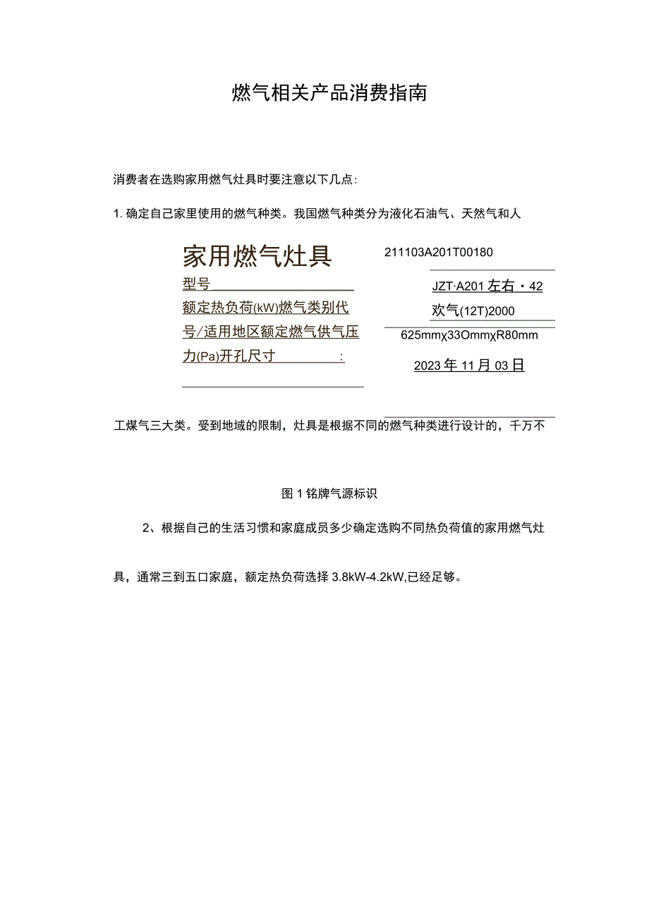 燃气相关产品消费指南.docx_第1页