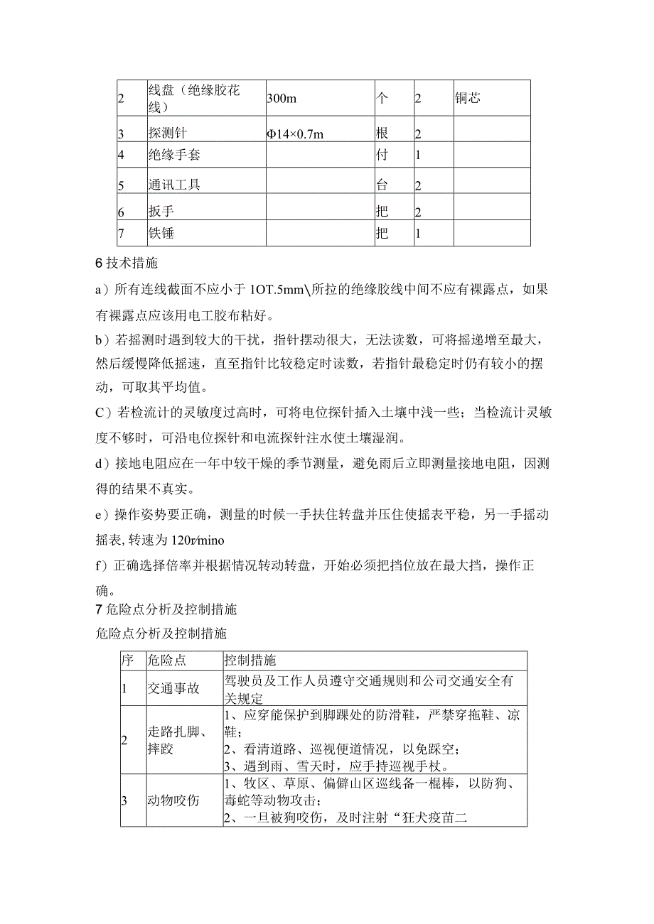 测量杆塔接地电阻值标准化作业指导书.docx_第2页