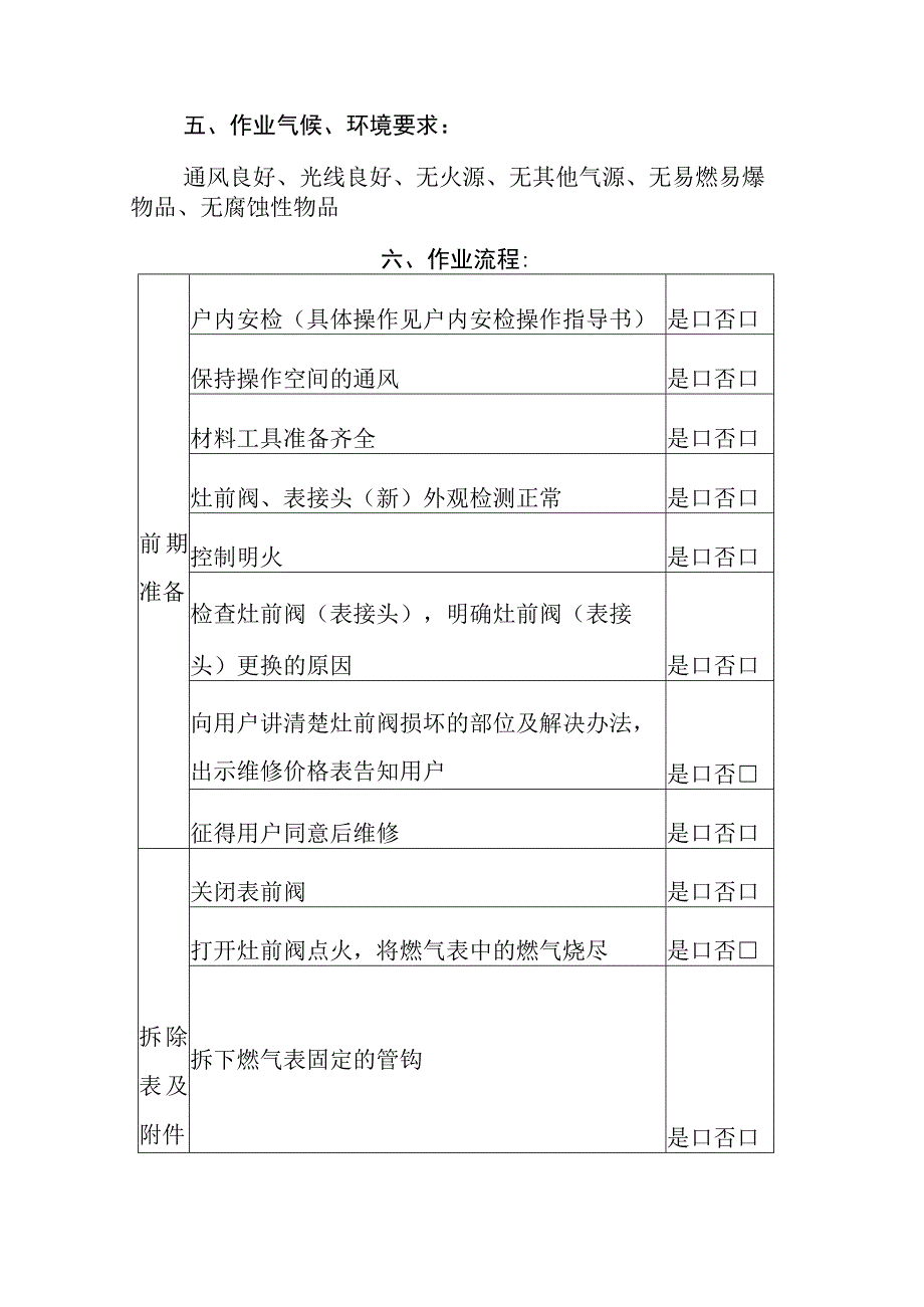 燃气灶前阀表接头更换维修作业指导书.docx_第2页