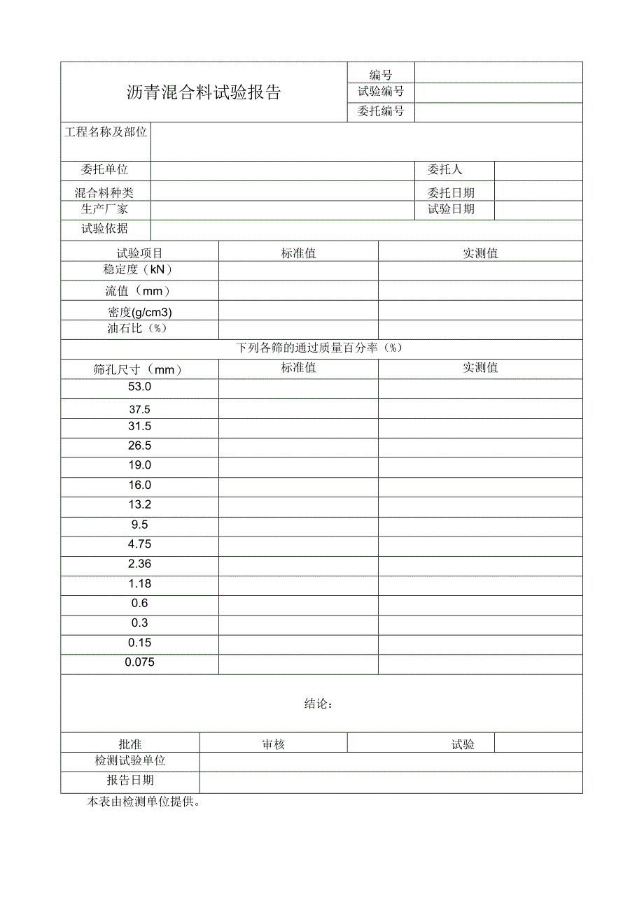 沥青混合料试验报告.docx_第1页