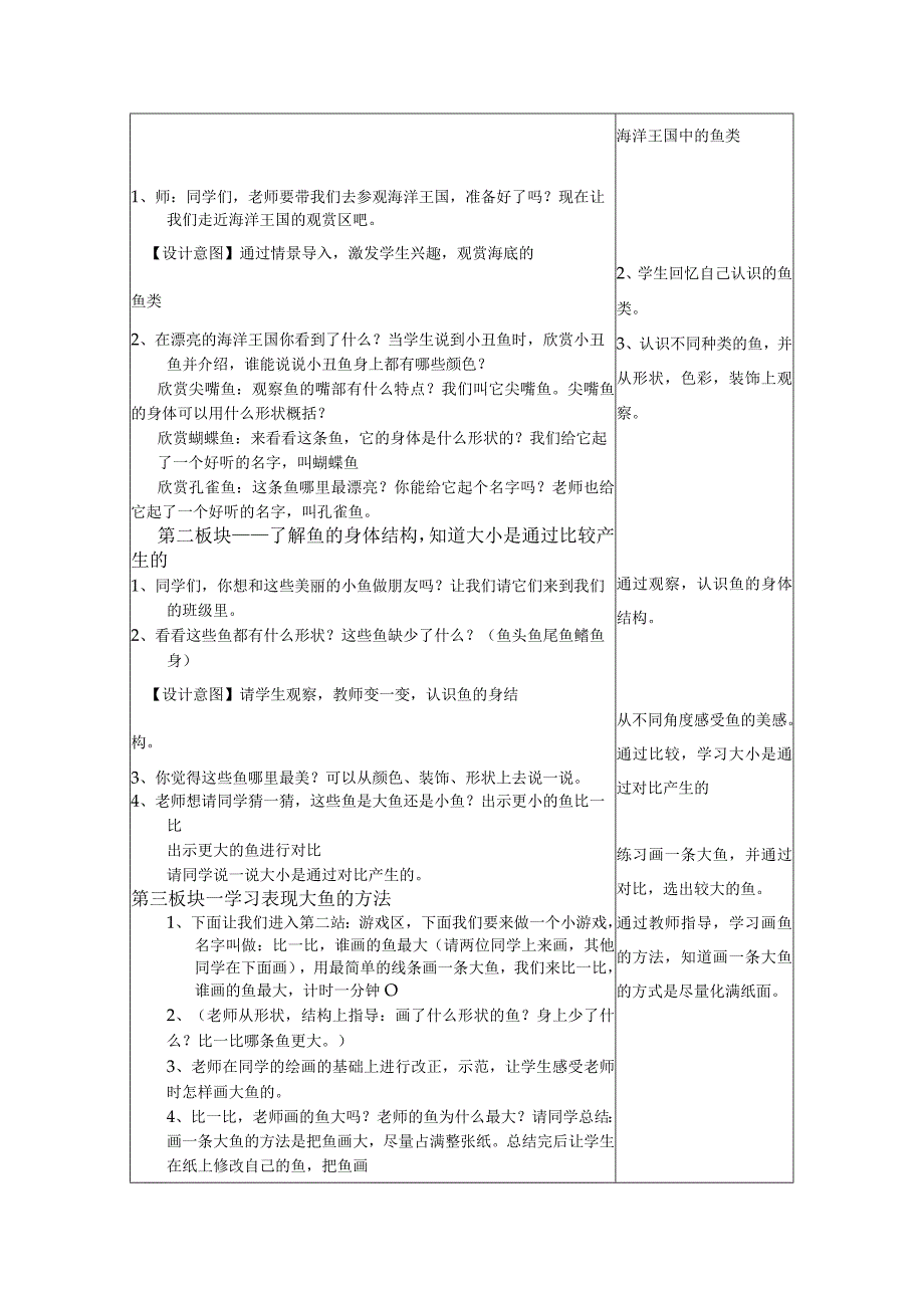 第17课 谁画的鱼最大教学设计人美版美术一年级上册.docx_第2页