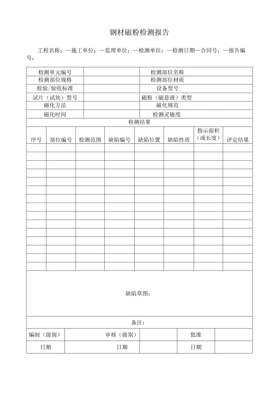 钢材磁粉检测报告.docx_第1页