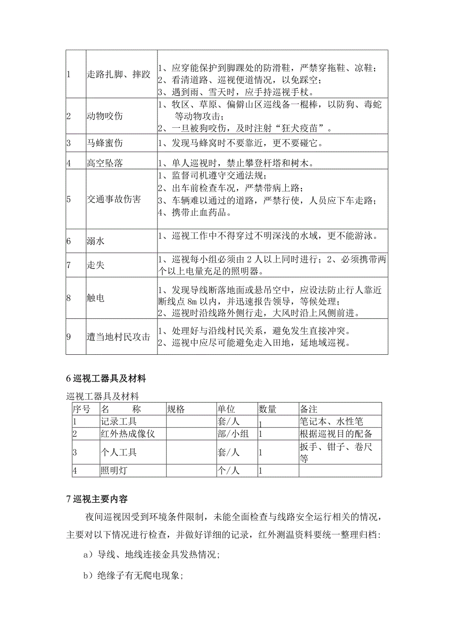 线路夜间巡视标准化作业指导书.docx_第3页