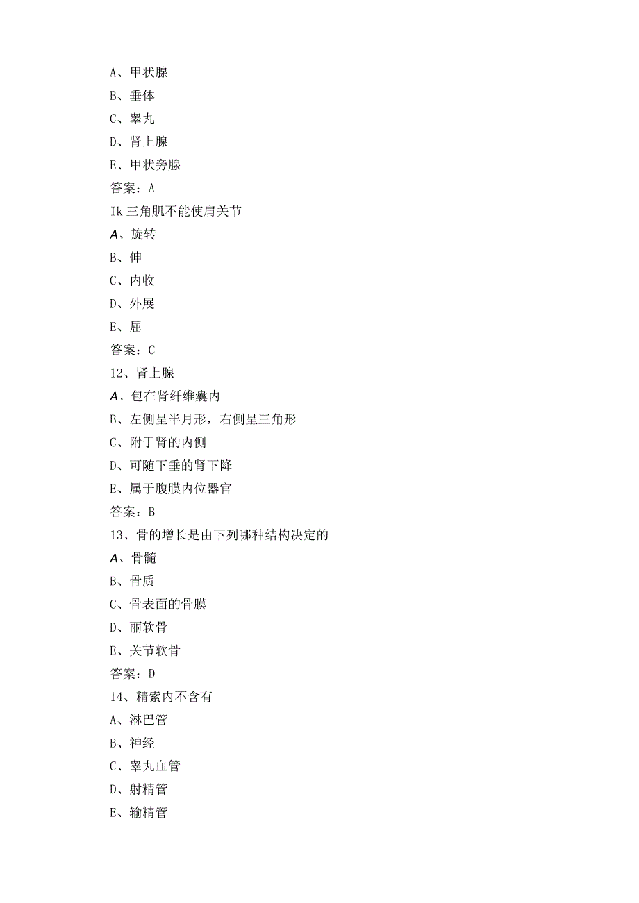 解剖学模拟考试题与参考答案.docx_第3页