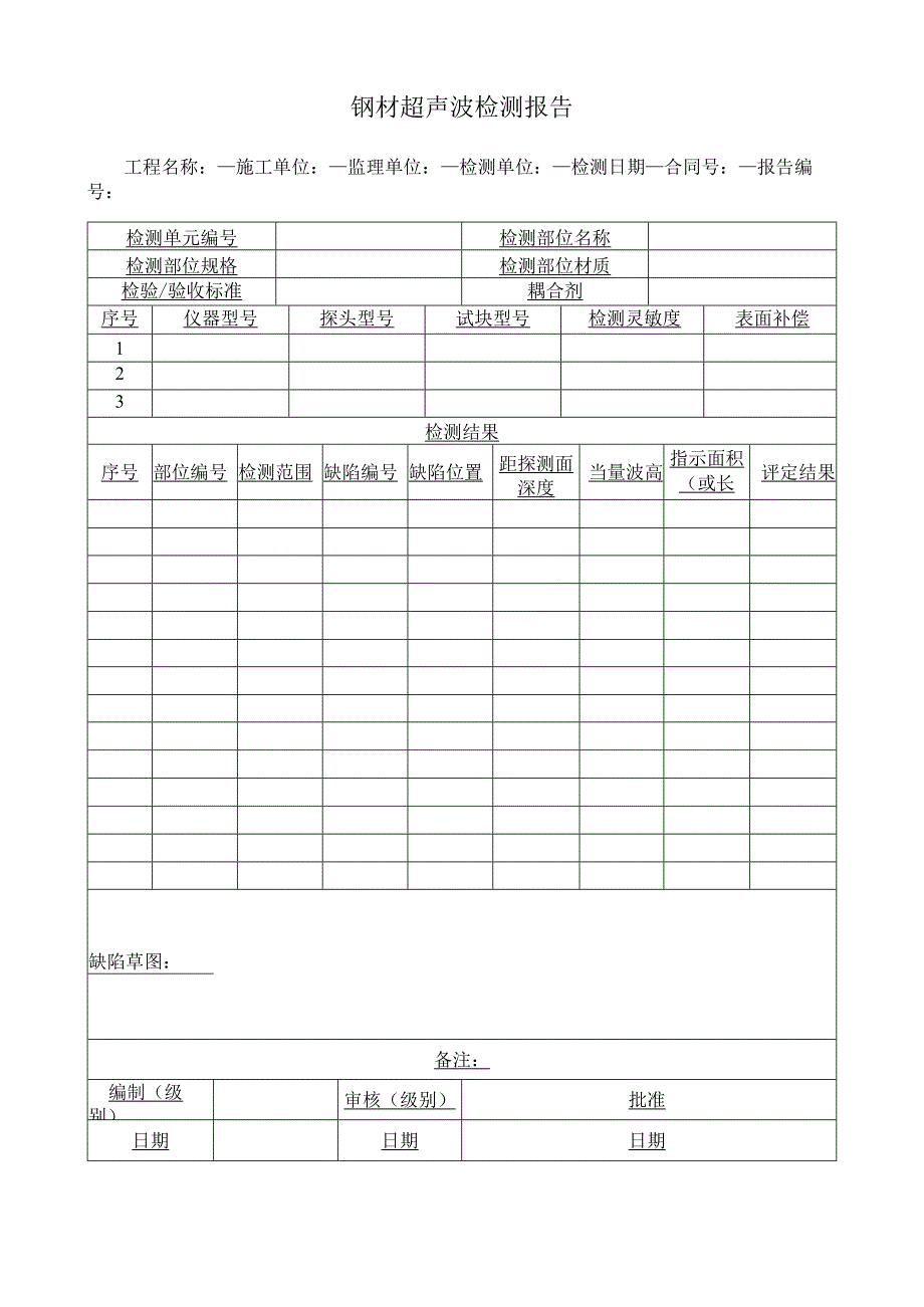 钢材超声波检测报告.docx_第1页