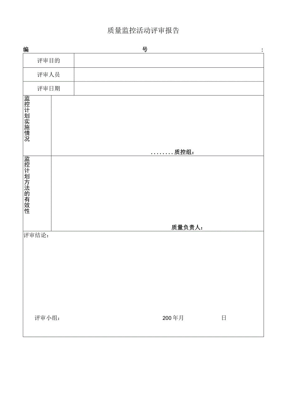 质量监控活动评审报告.docx_第1页