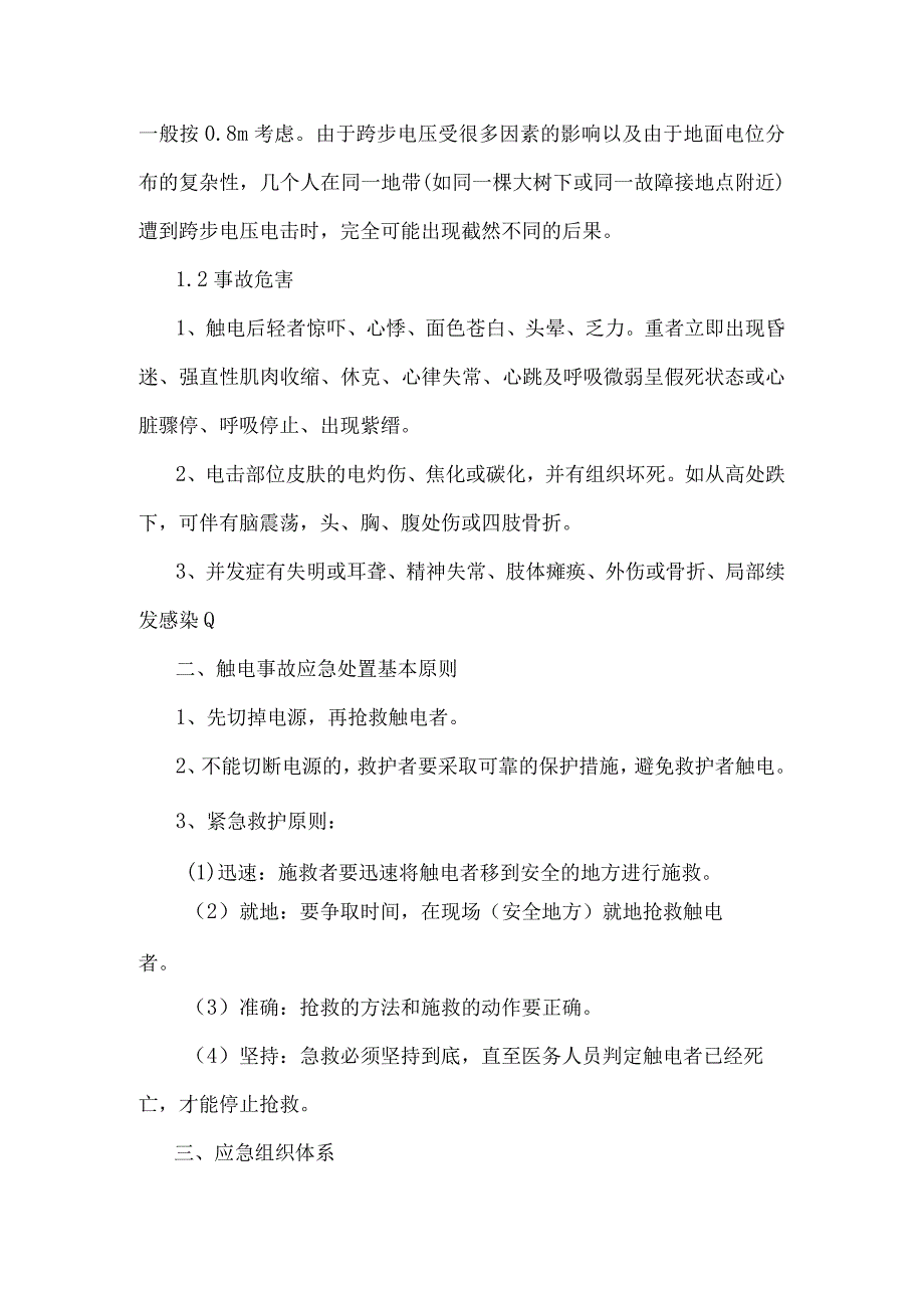 触电事故专项应急救援预案.docx_第3页