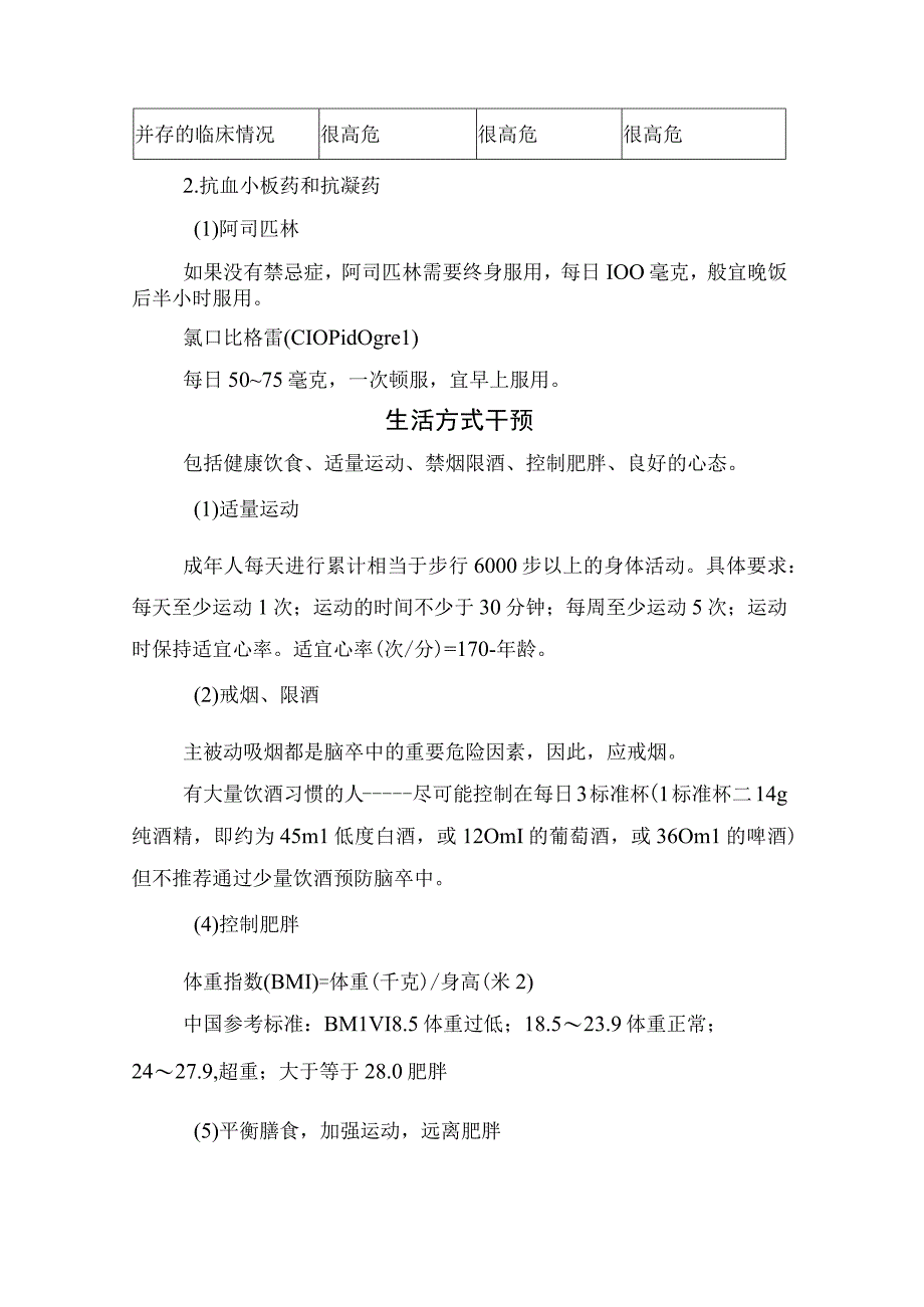 脑卒中药物治疗原则和生活方式干预.docx_第2页