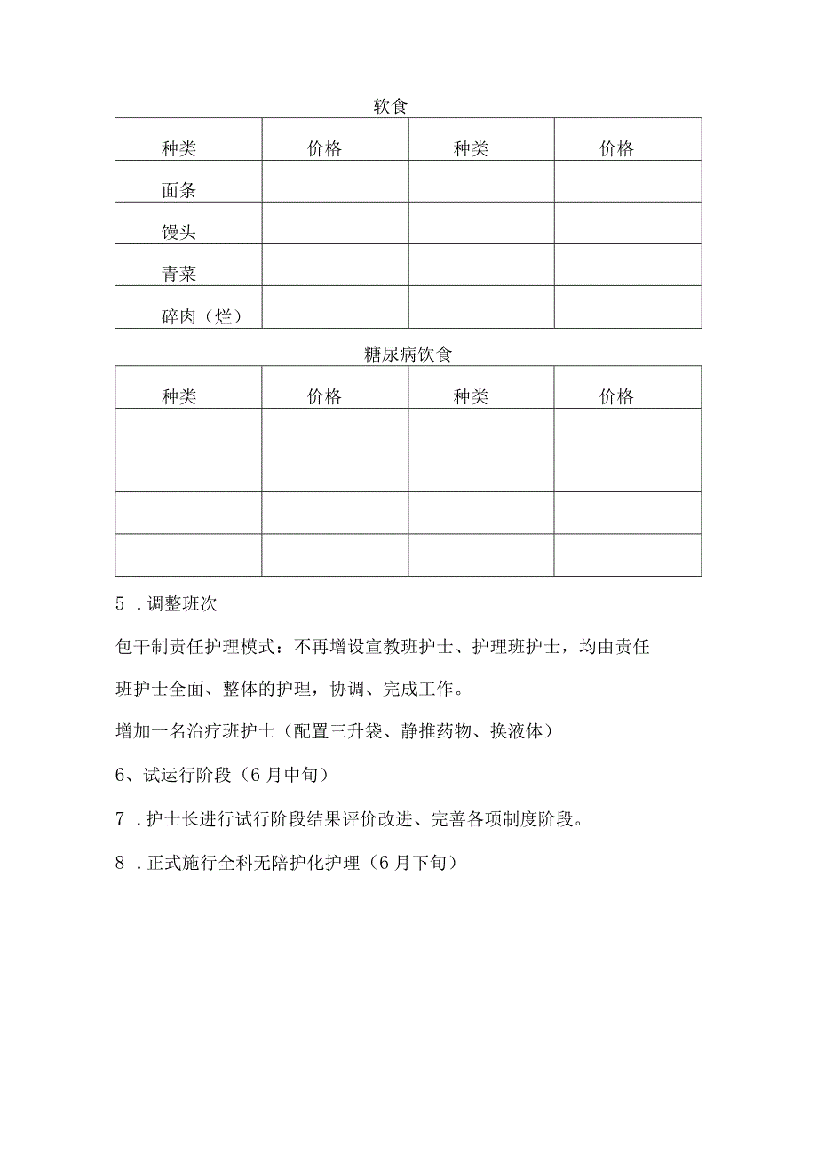 胃肠外科施行无陪护护理工作计划.docx_第3页