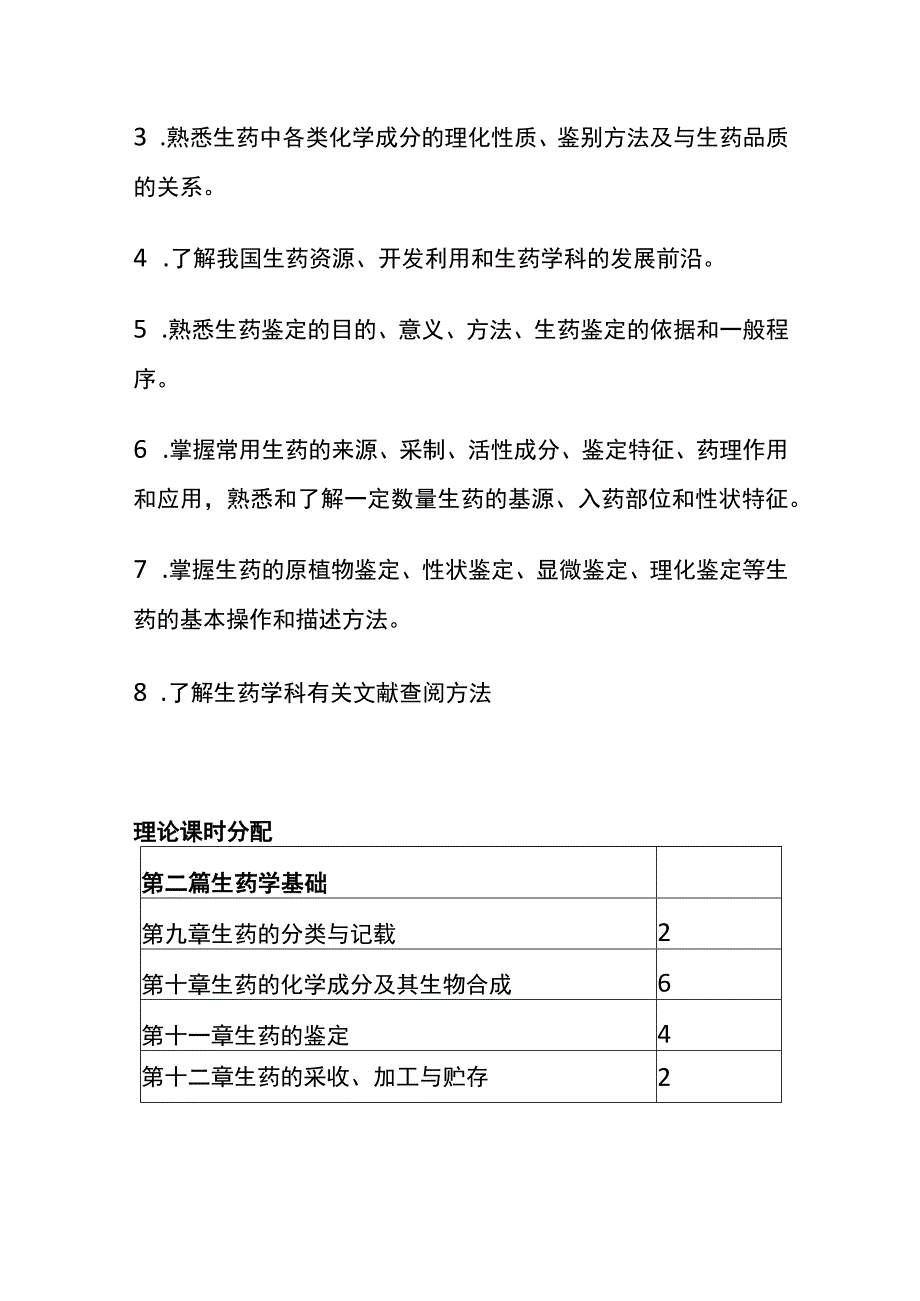 河医大《生药学》教学大纲.docx_第2页