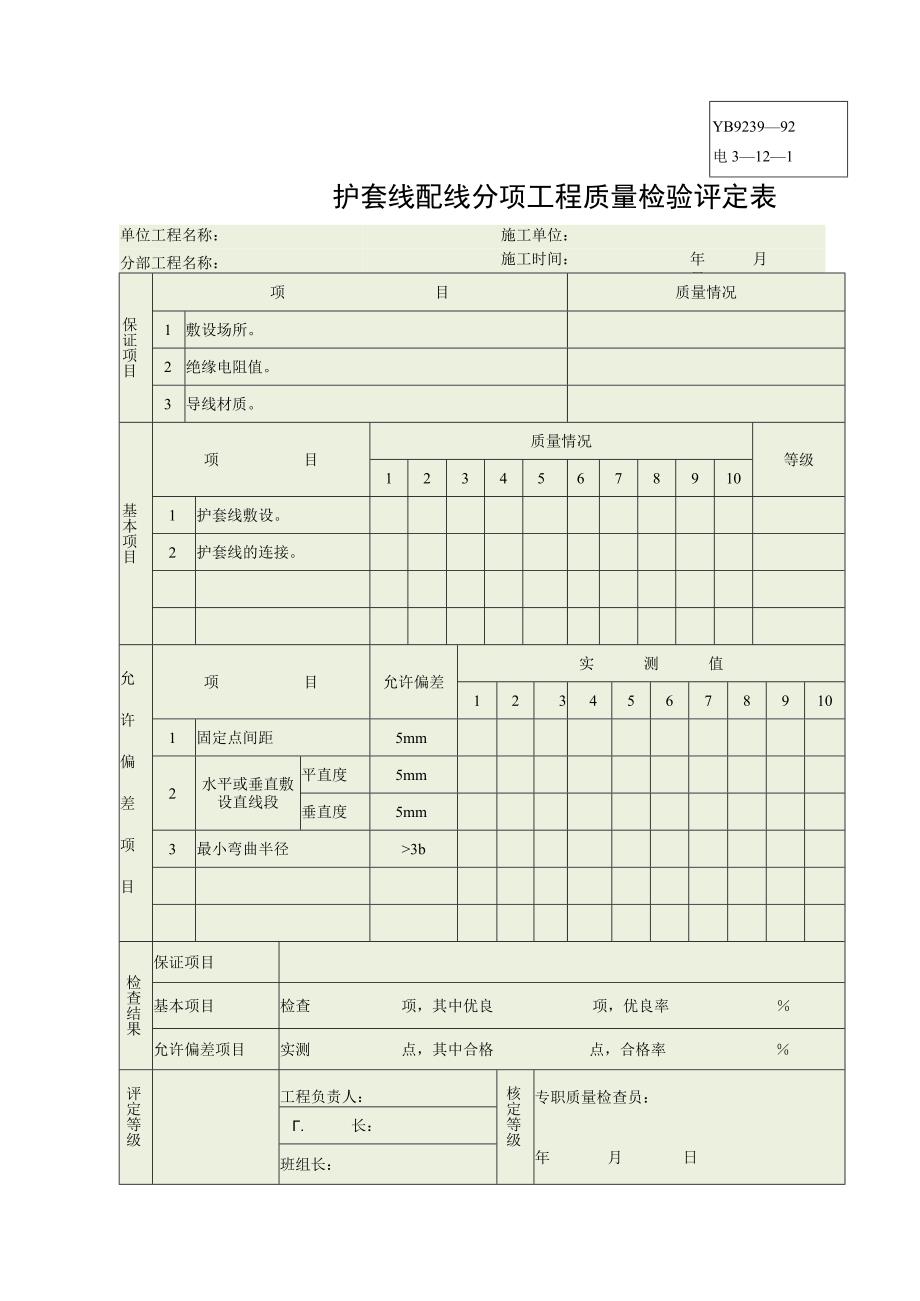 电3—11—1瓷夹瓷柱瓷瓶配线分项质量检验评定表.docx_第3页