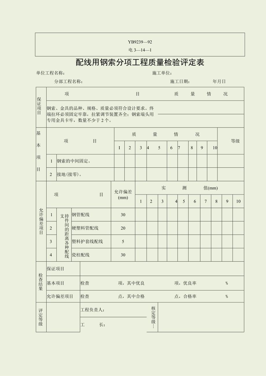 电3—15—1硬母线安装分项质量检验评定表.docx_第2页