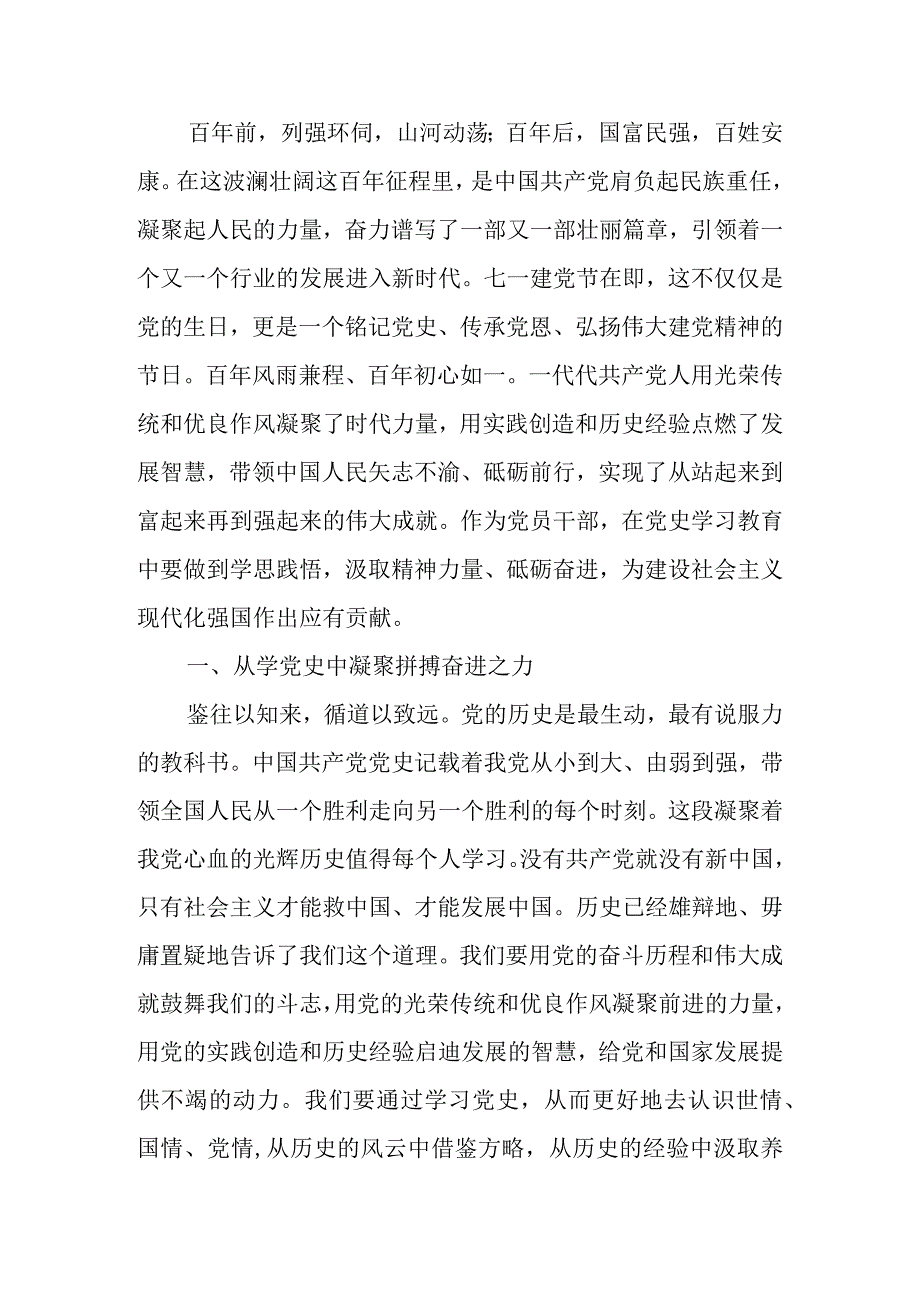 2023年七一建党102周年党课：从党史中汲取奋进力量 在新征程上展现新作为.docx_第2页