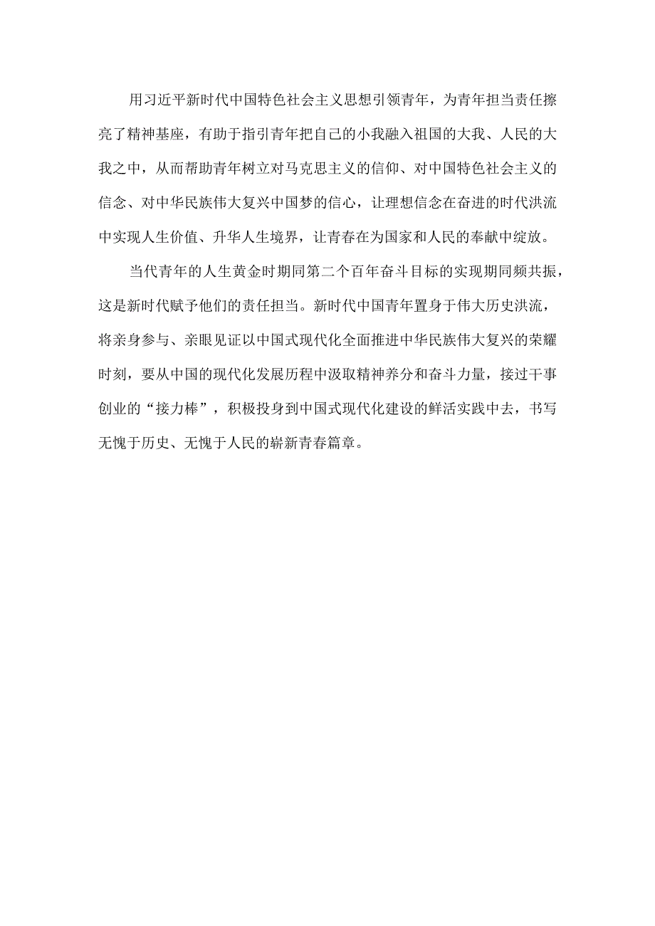 2023学习共青团第十九次全国代表大会精神感悟1.docx_第3页