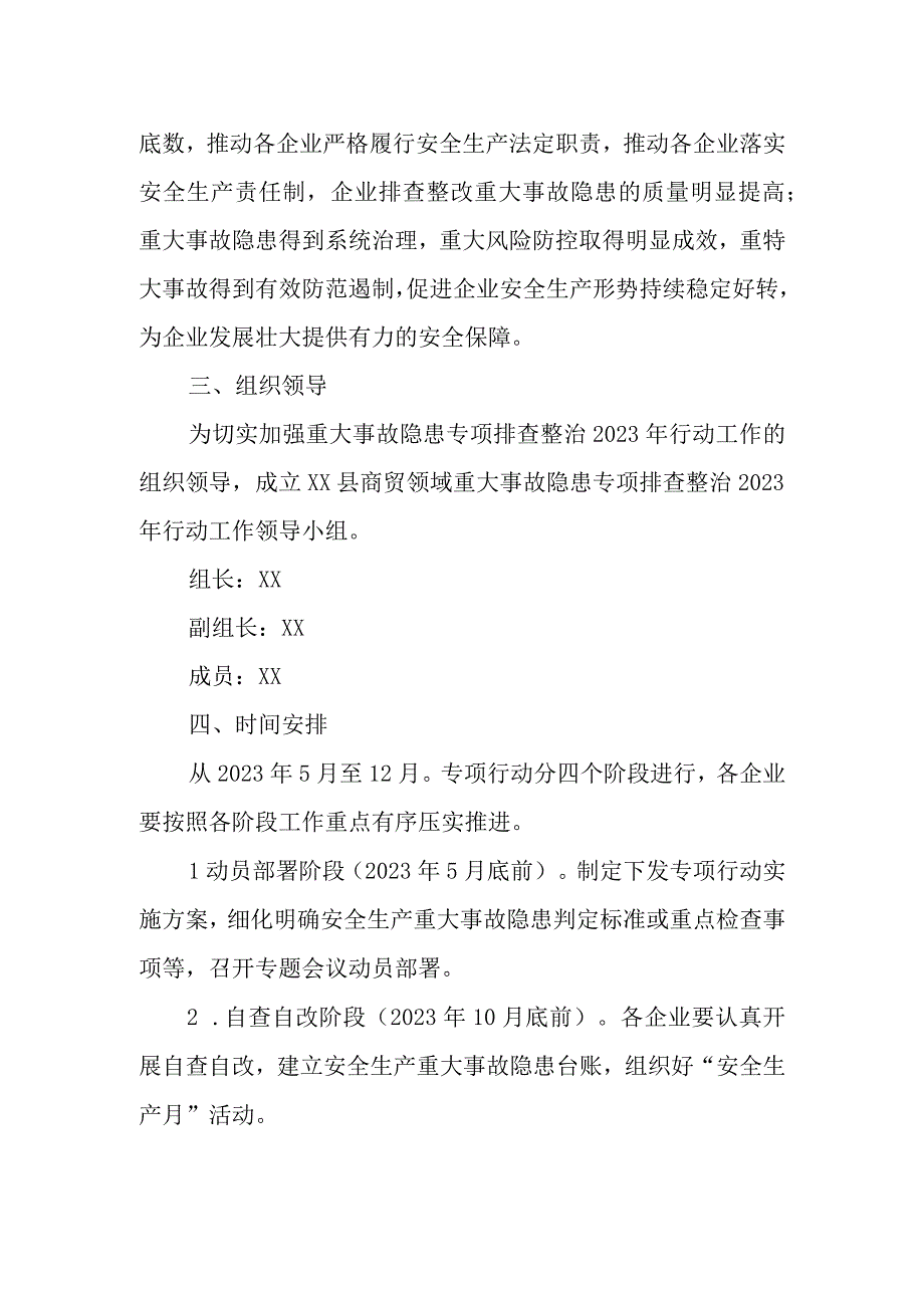 XX县商贸领域重大事故隐患排查整治2023年行动工作计划.docx_第2页