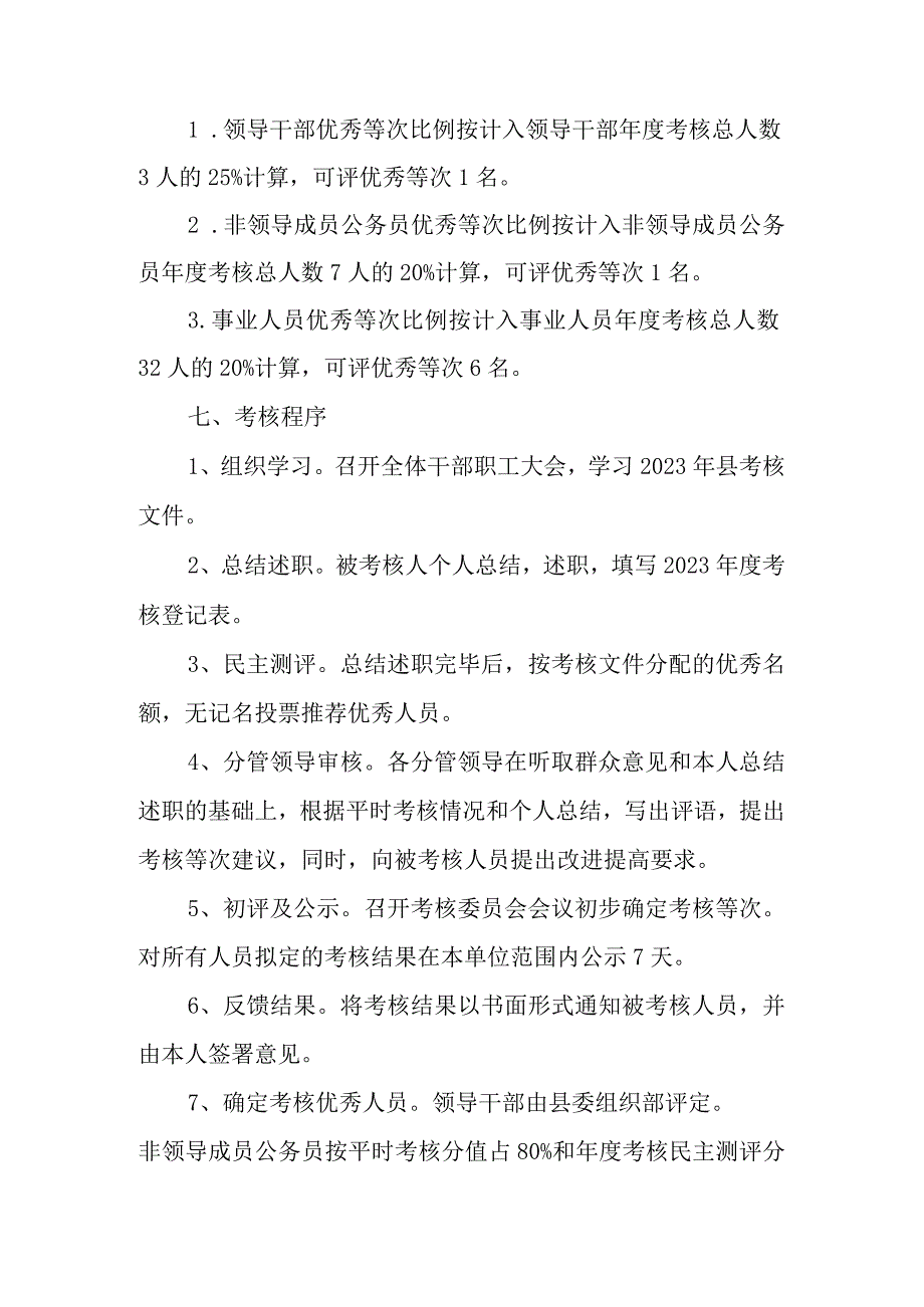 XX自治县民政局2023年度考核实施方案.docx_第3页