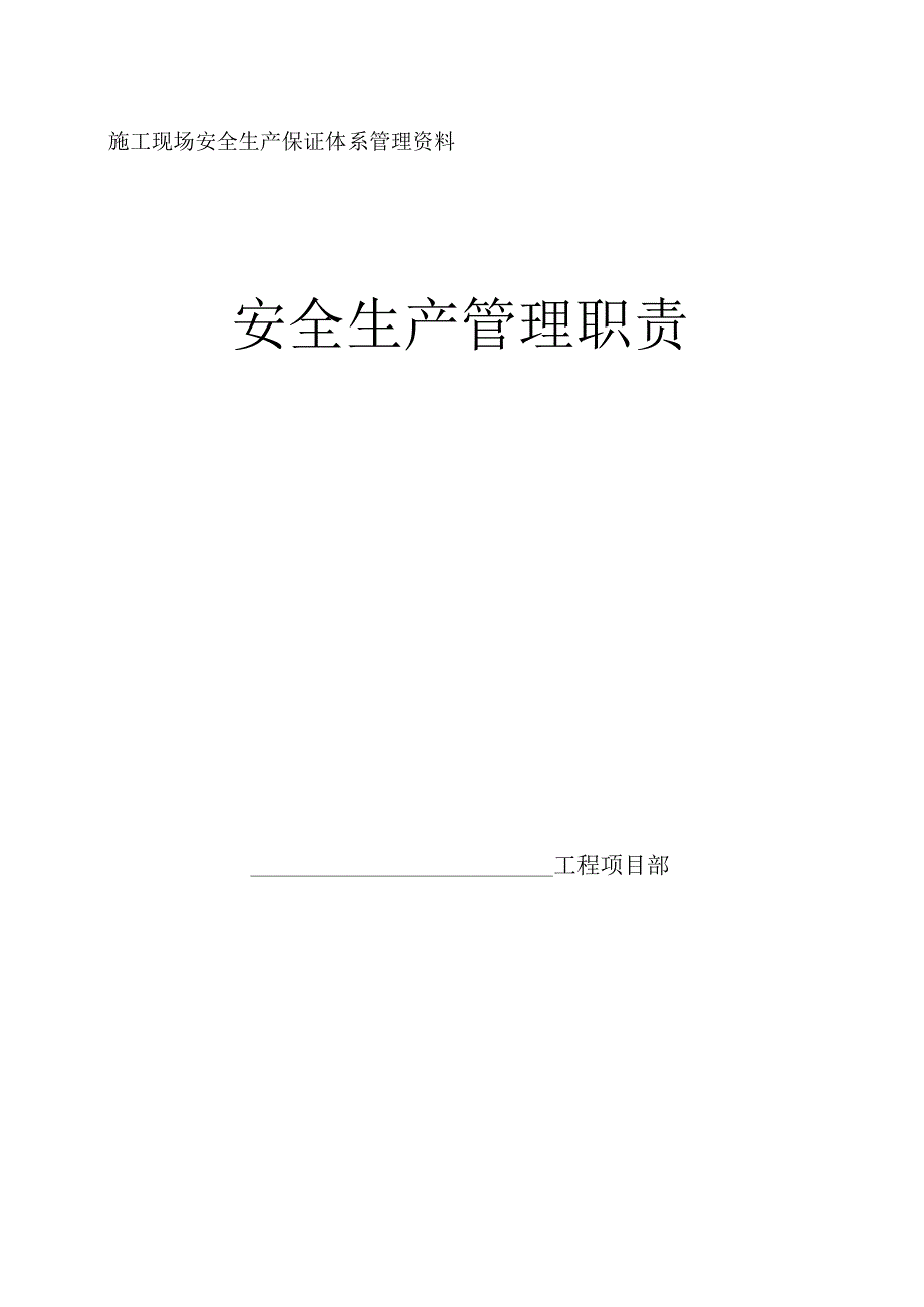 2023年整理安全生产管理职责.docx_第1页