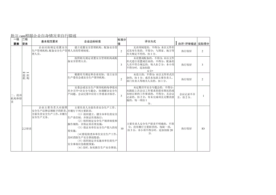 2023年整理安全生产标准化自评情况评分表.docx_第2页