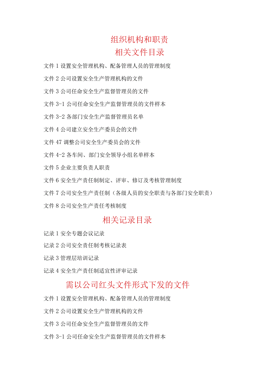 2023年整理安全生产标准化资料组织机构和职责.docx_第1页