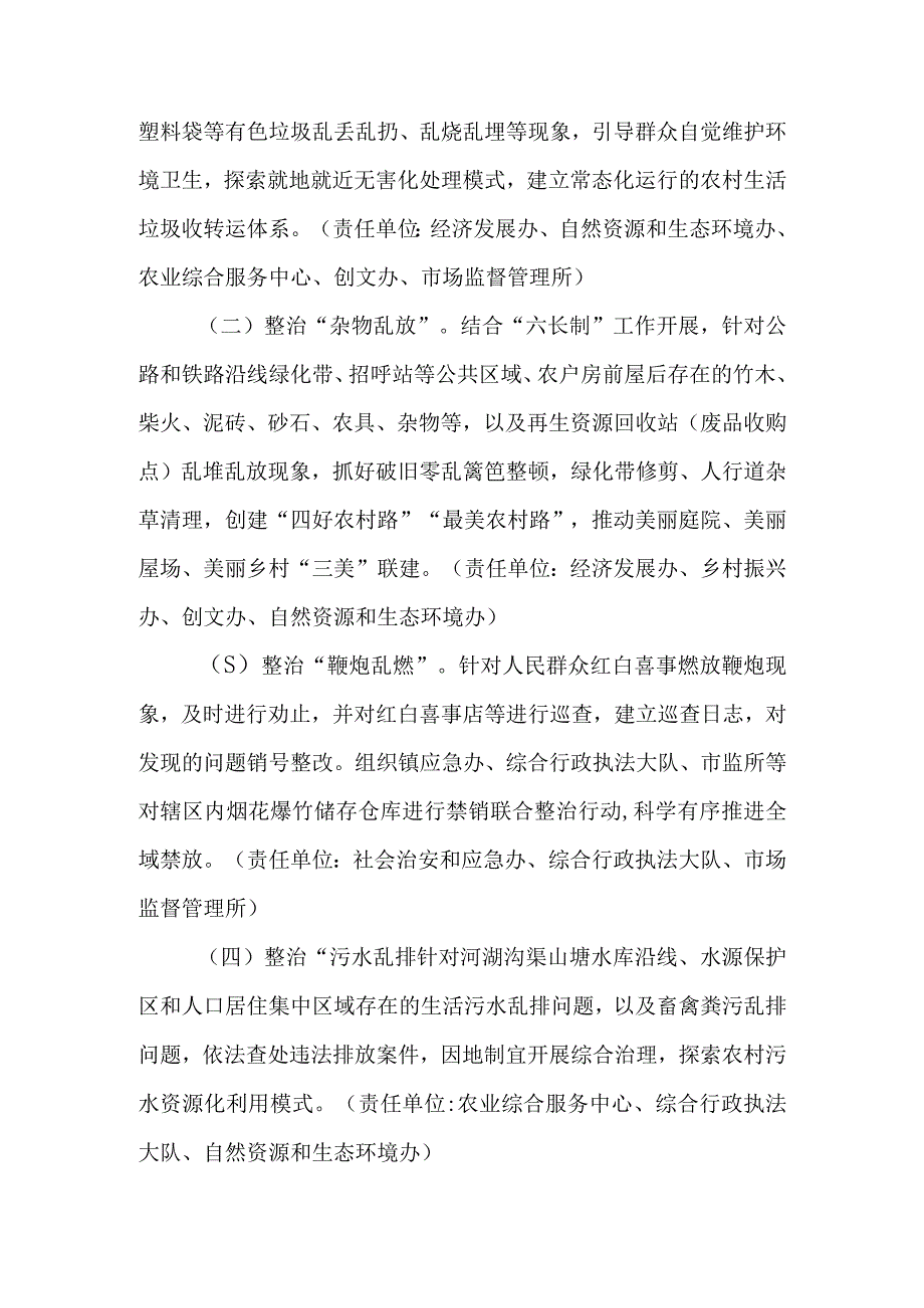 XXX镇农村人居环境突出问题集中整治百日攻坚行动方案.docx_第2页