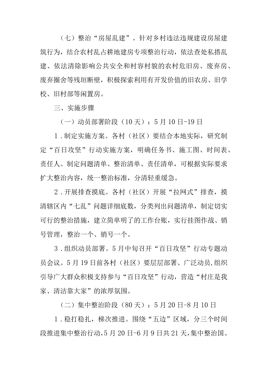 XX街道农村人居环境突出问题集中整治百日攻坚行动方案.docx_第3页