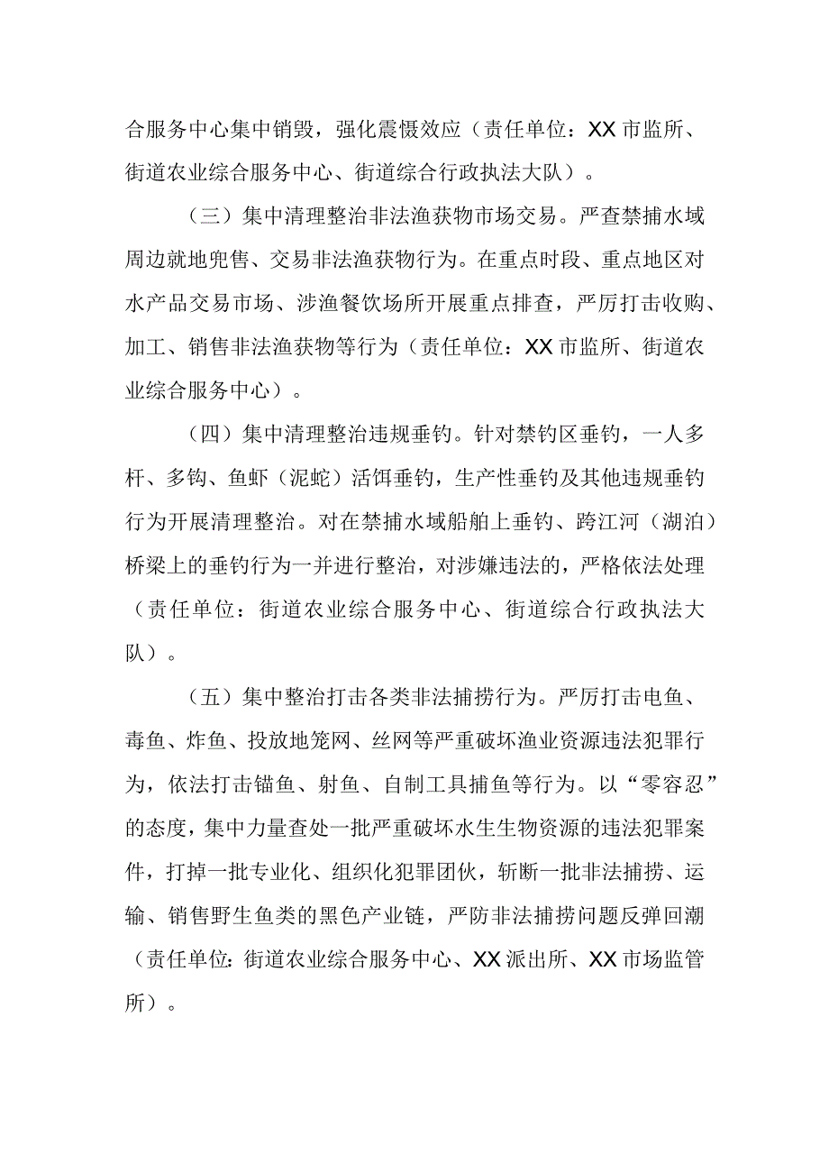 XX街道关于对违规垂钓等禁捕退捕突出问题开展集中整治专项行动的实施方案.docx_第2页