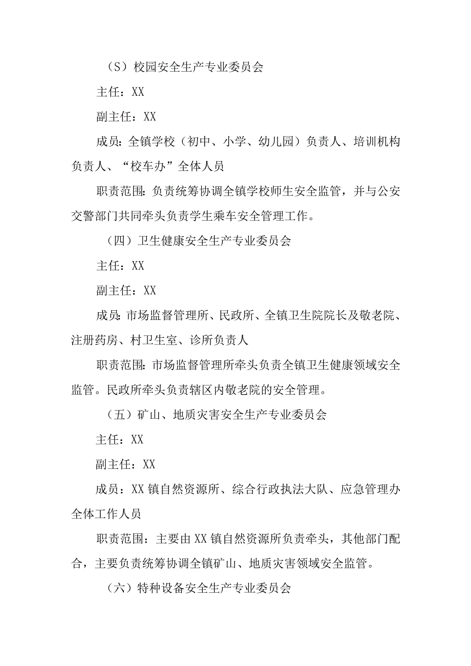 XX镇安全生产专业委员会方案.docx_第3页