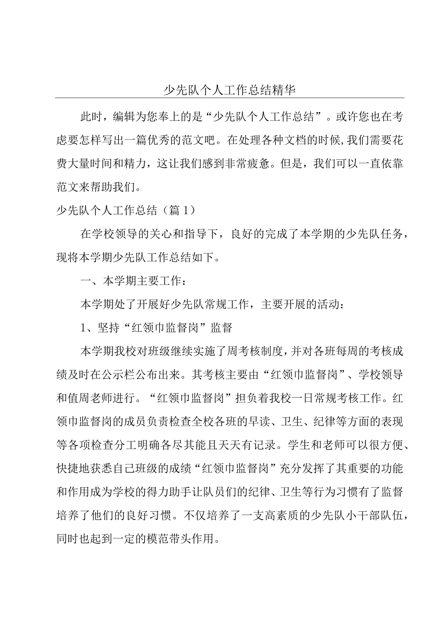 少先队个人工作总结精华.docx_第1页