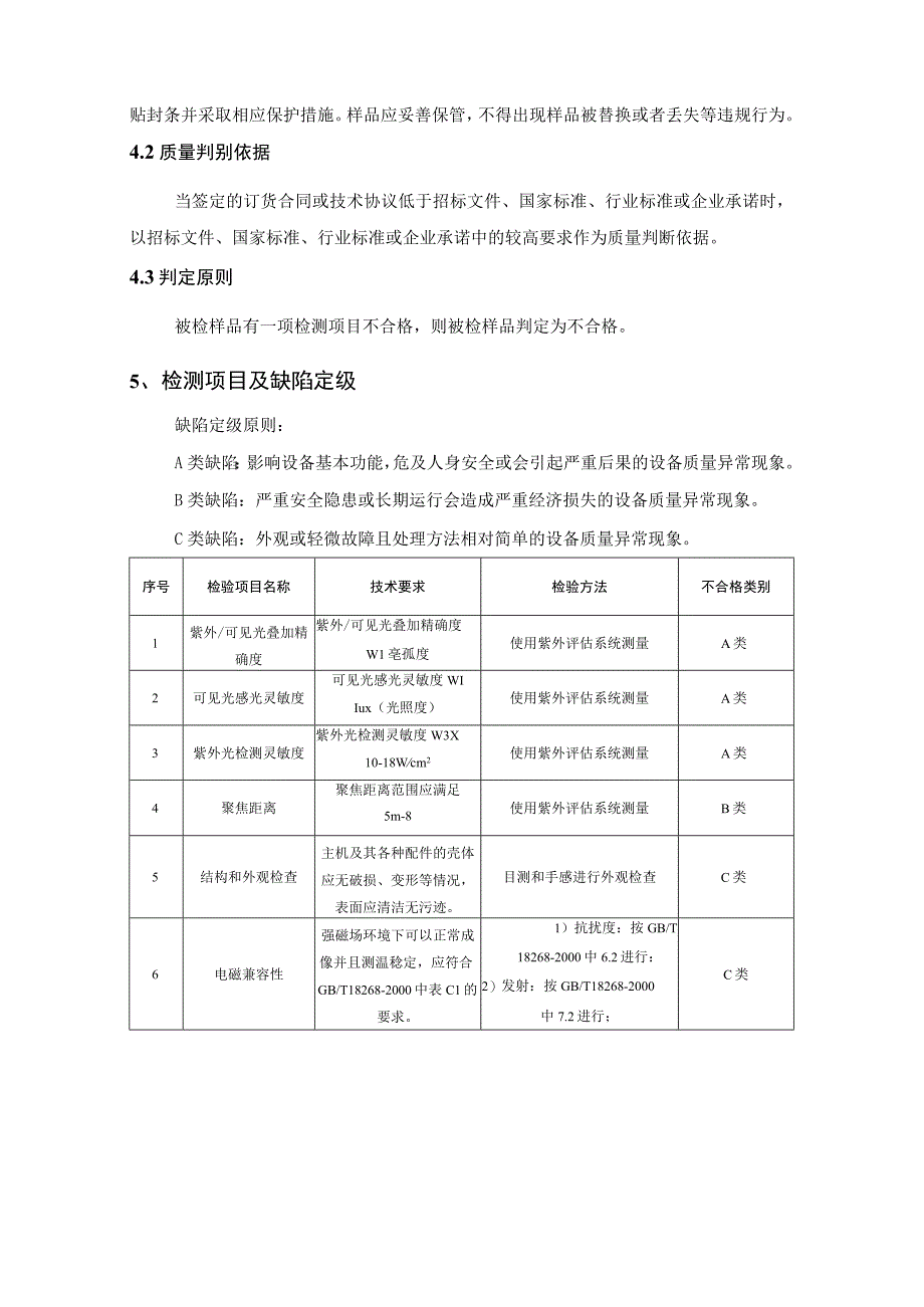 紫外线成像仪专项抽检技术标准.docx_第2页