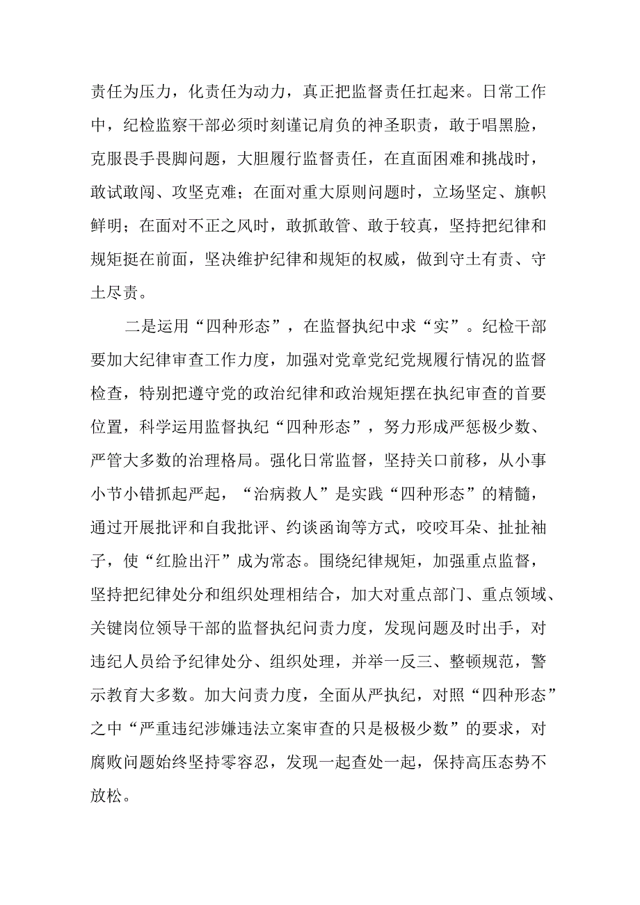 纪检监察干部在教育整顿打铁必须自身硬专题研讨会上的发言材料.docx_第3页