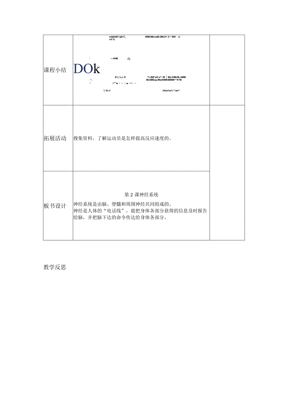 科学青岛版五年级下册2023年新编2 神经系统 教案.docx_第3页