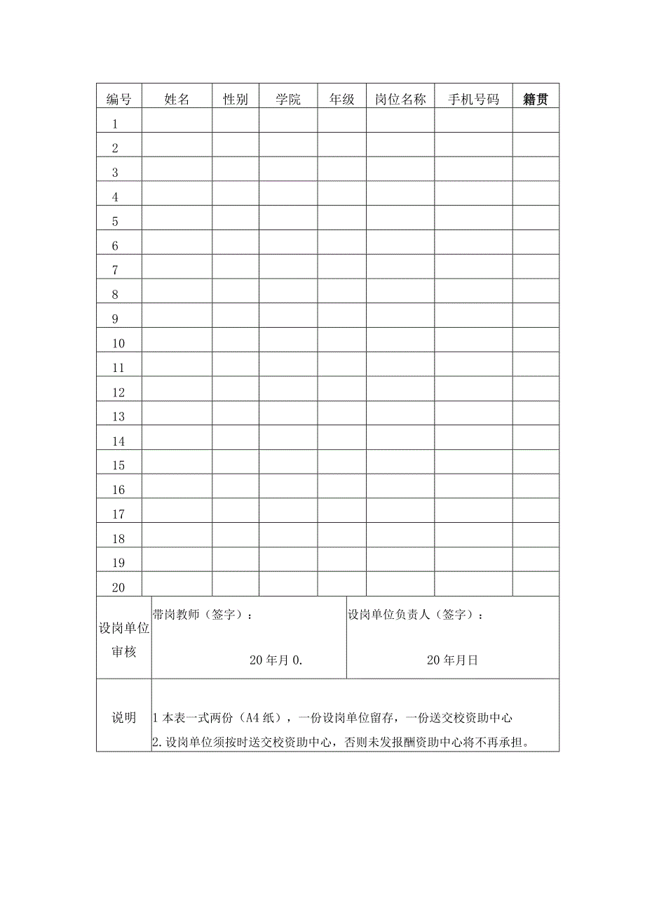 聊城大学2023年暑假勤工助学岗位设置申请表.docx_第3页