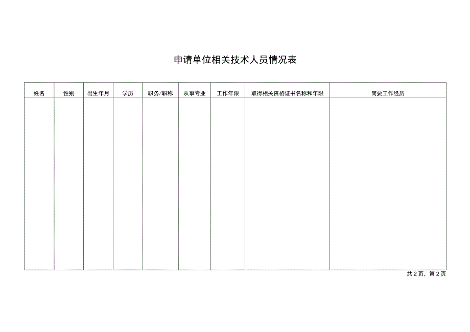 社会组织承接职业健康检查和职业病诊断机构资质认定职能转移申请表.docx_第2页