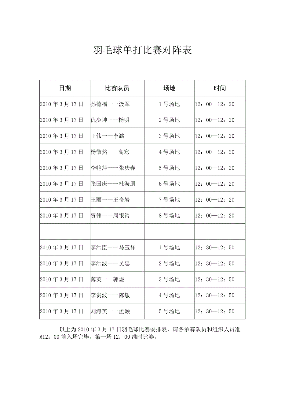 羽毛球单打比赛对阵表.docx_第1页